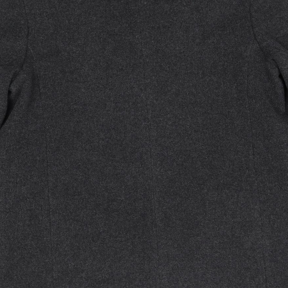 M&S Womens Grey   Overcoat Coat Size 10