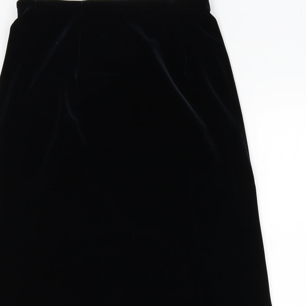 M&S Womens Black   A-Line Skirt Size 12