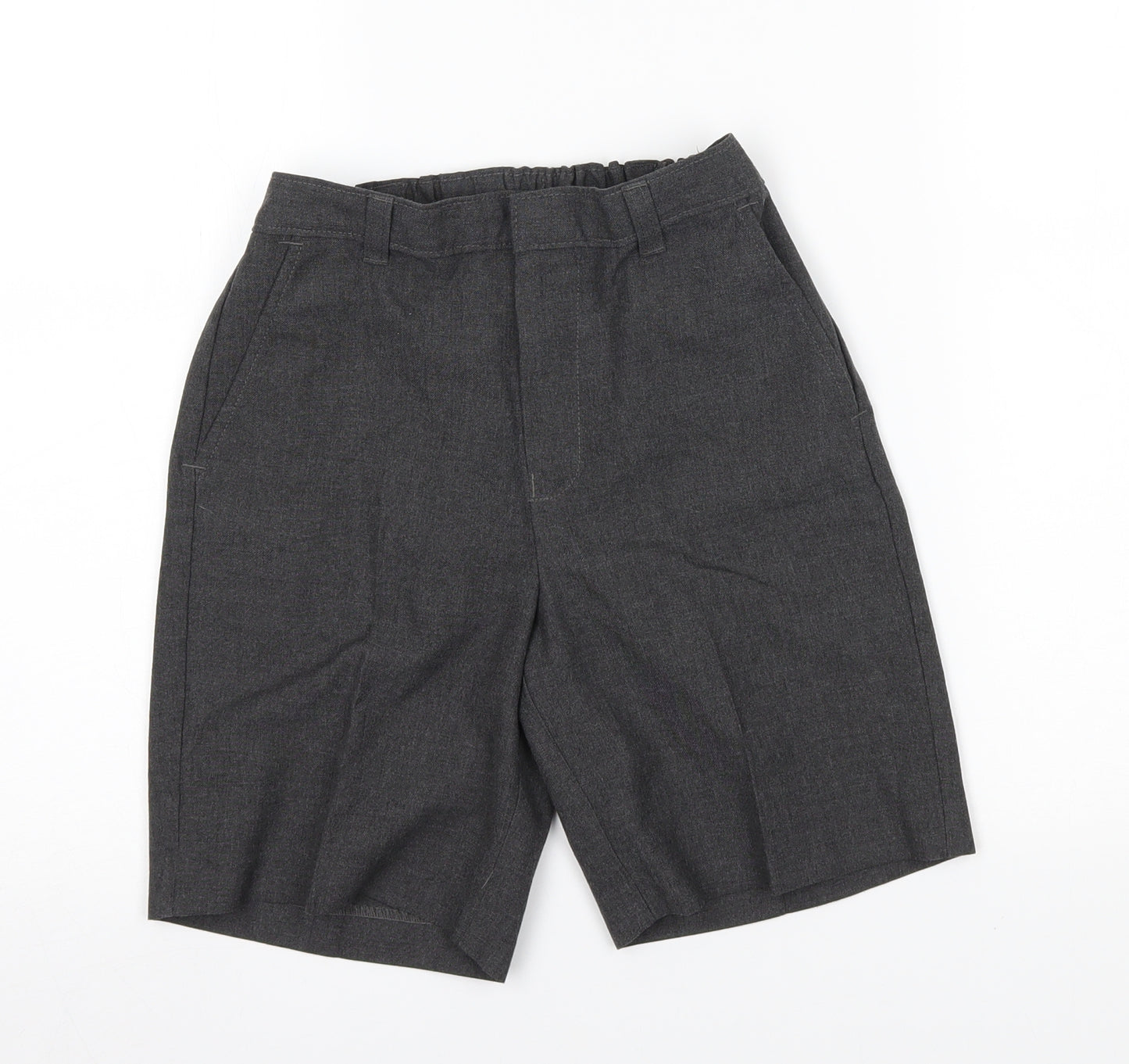 M&S Boys Grey   Chino Shorts Size 9 Years