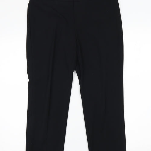 M&S Womens Black    Suit Trousers Size 10 L24 in