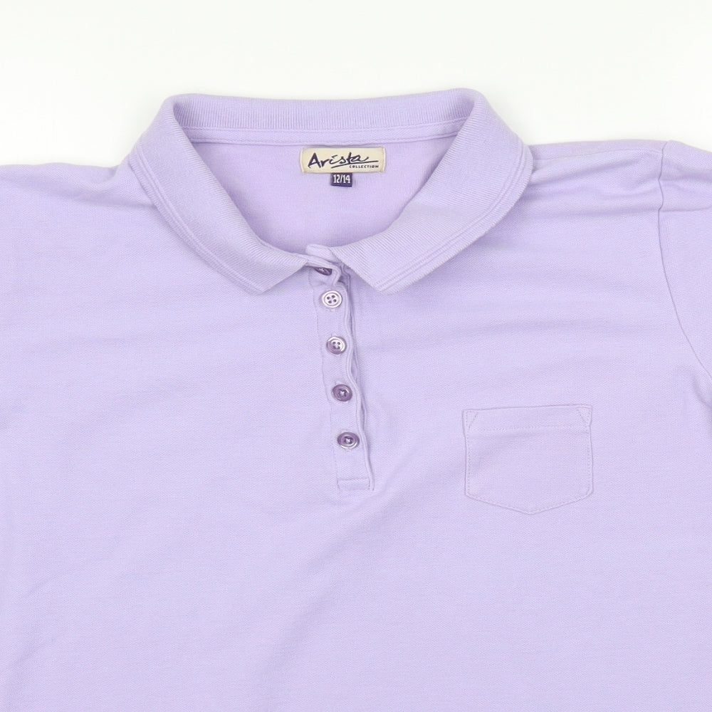 arista Womens Purple   Basic Polo Size 12