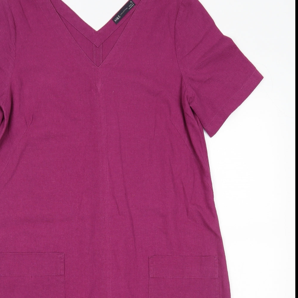 M&S Womens Purple   A-Line  Size 12
