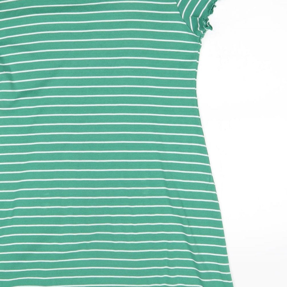 Redherring Womens Green Striped  A-Line  Size 14