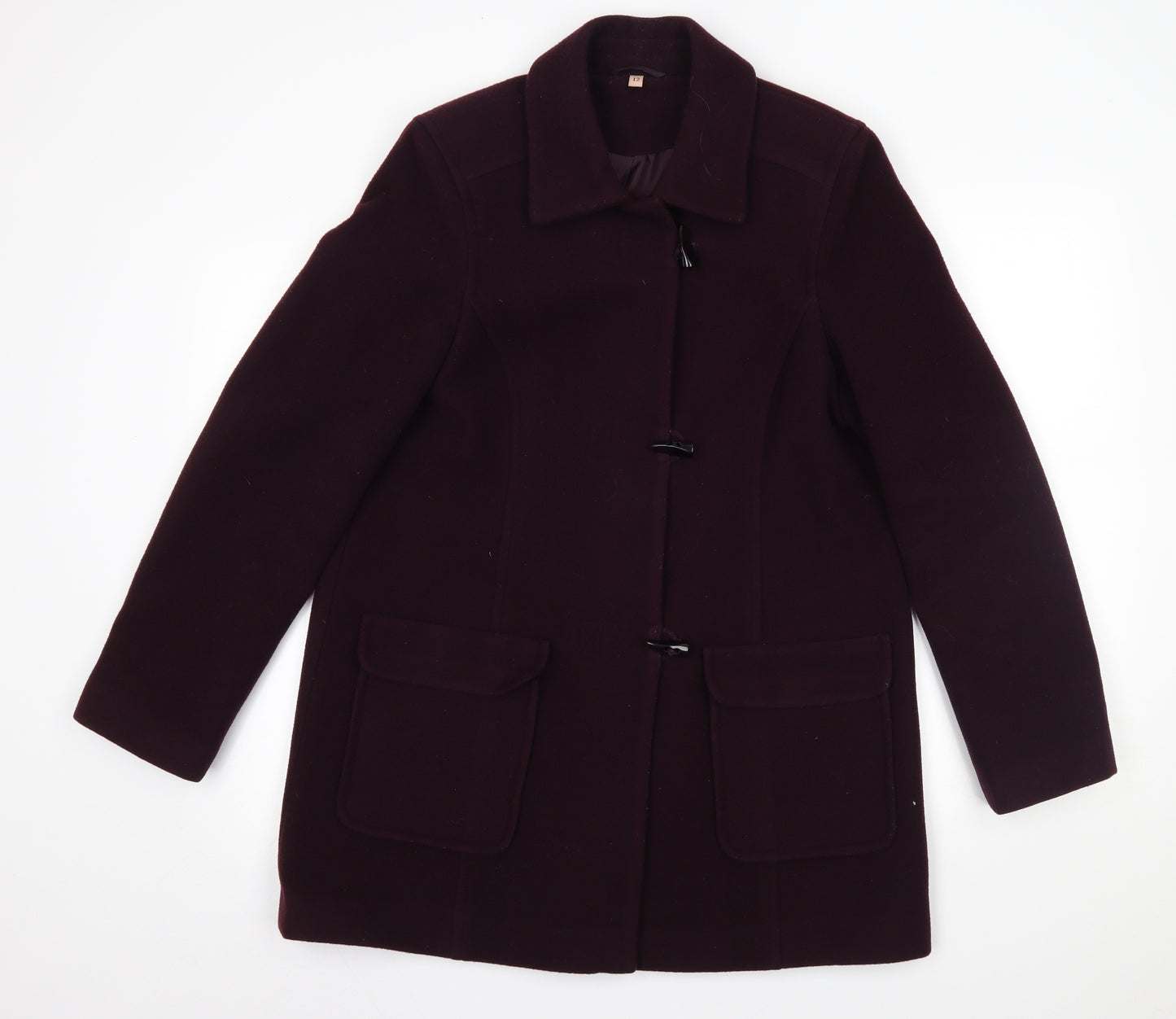 EWM Womens Red   Overcoat Coat Size 12