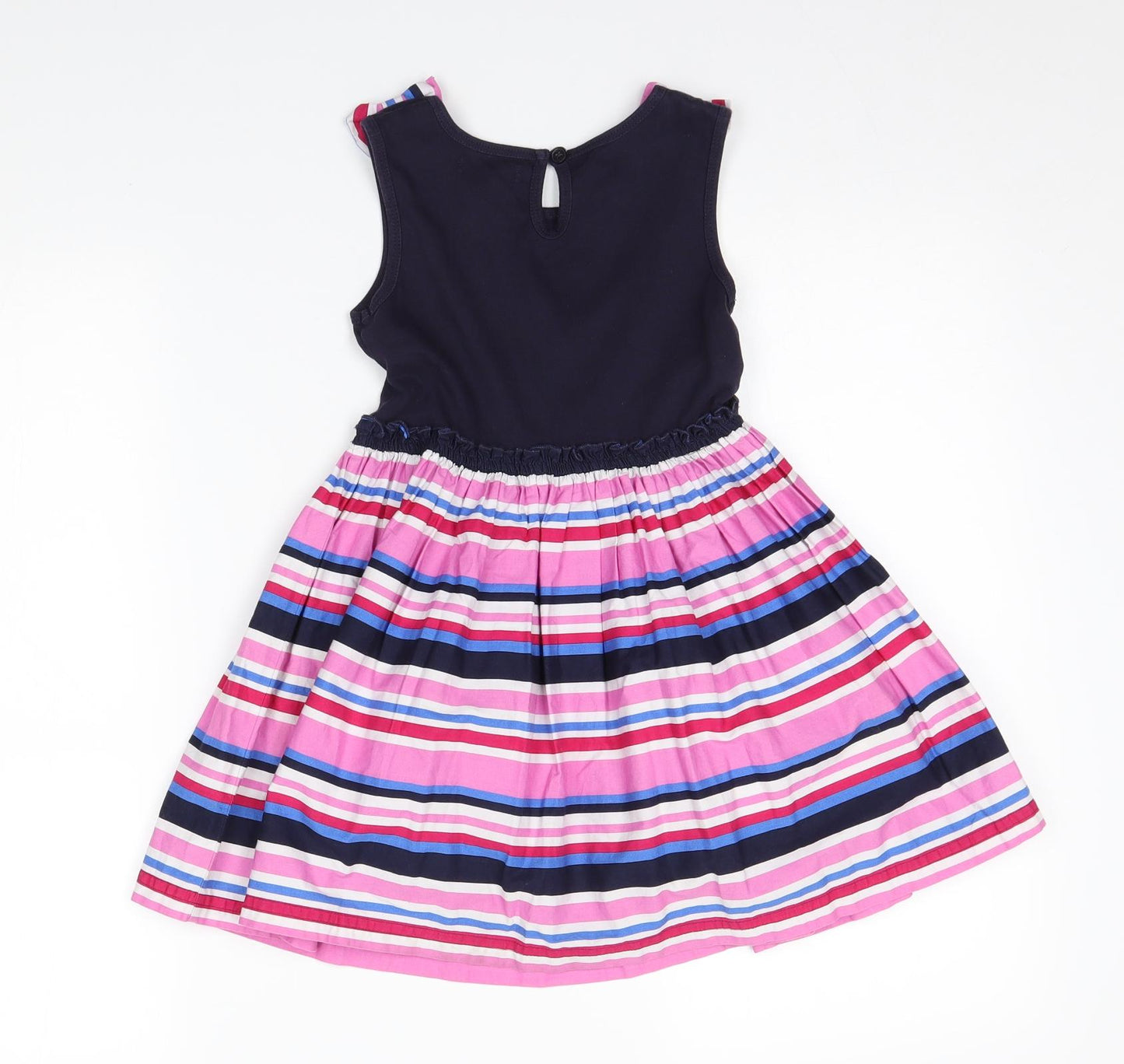 Blue Zoo Girls Purple Striped  T-Shirt Dress  Size 4-5 Years