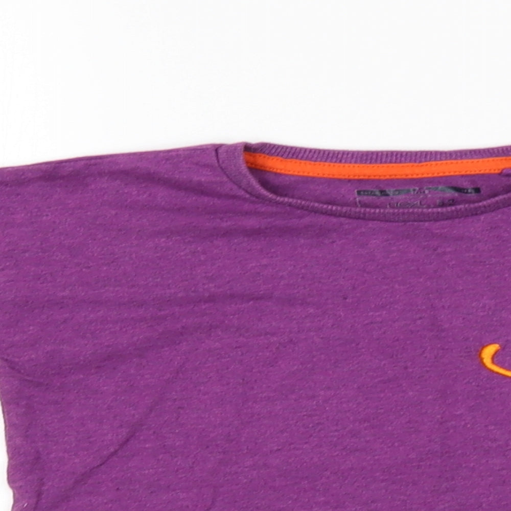 NEXT Girls Purple   Basic T-Shirt Size 3-4 Years  - lion