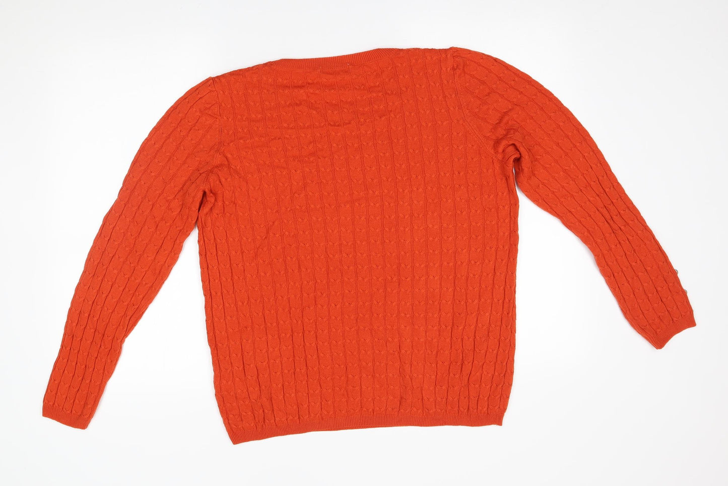 TU Womens Orange   Pullover Jumper Size 14