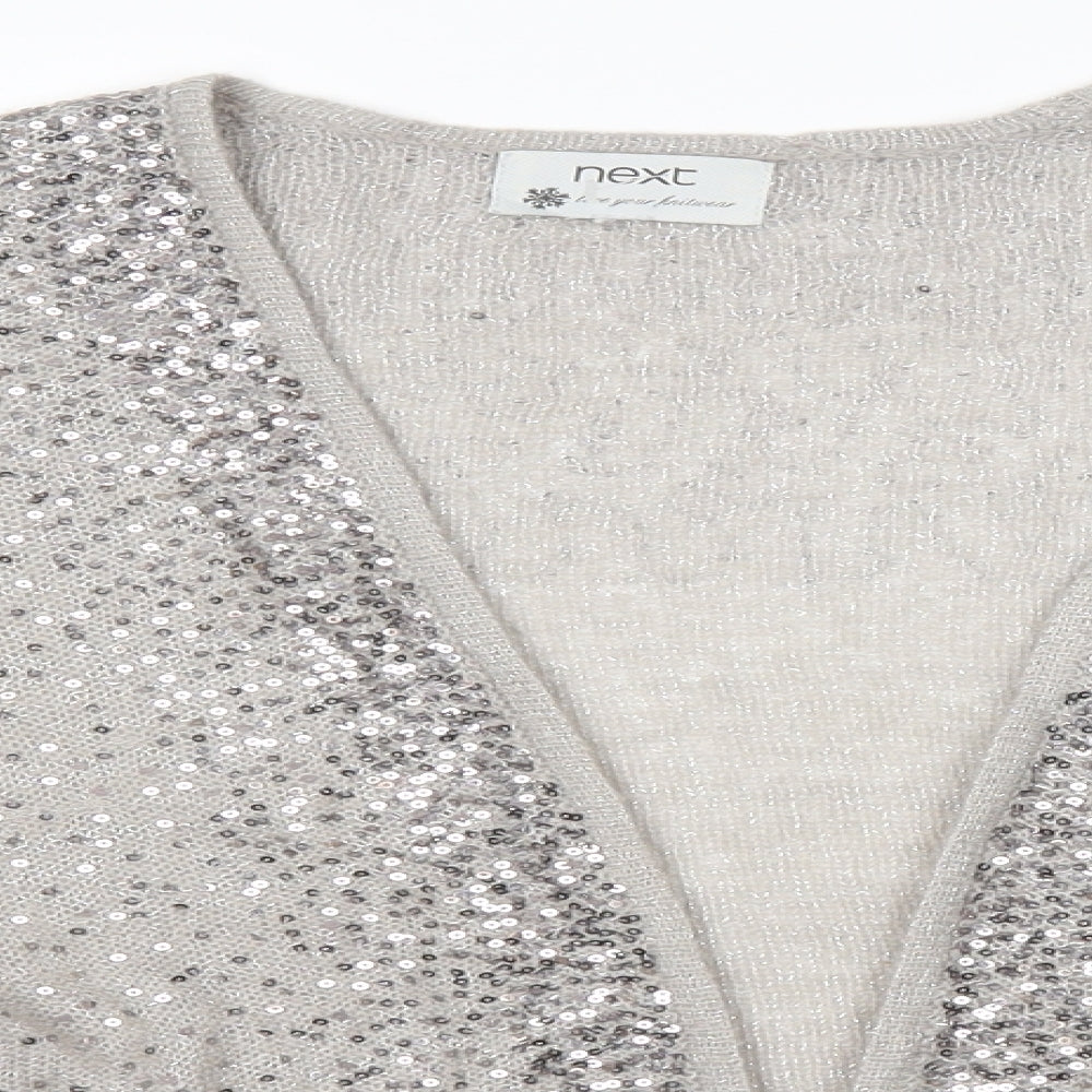 NEXT Womens Grey   Cardigan Jumper Size 20