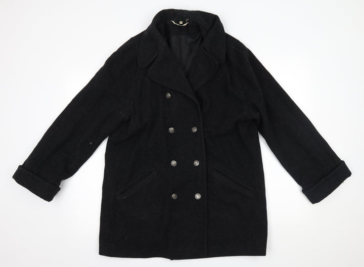 NuAge Womens Grey Overcoat Coat Size 12