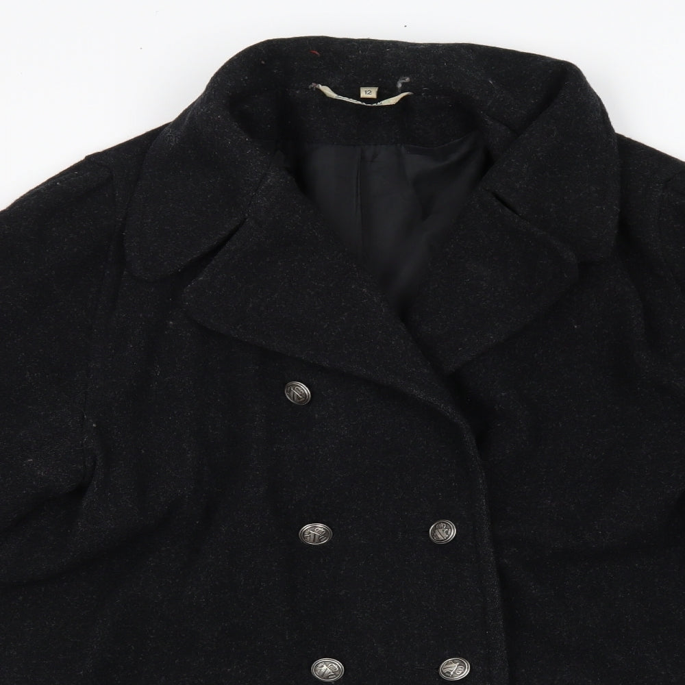 NuAge Womens Grey   Overcoat Coat Size 12