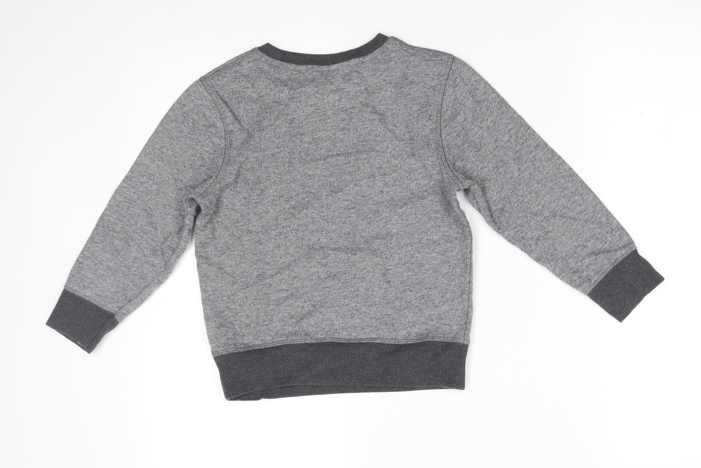 F&F Boys Grey   Pullover Jumper Size 5-6 Years