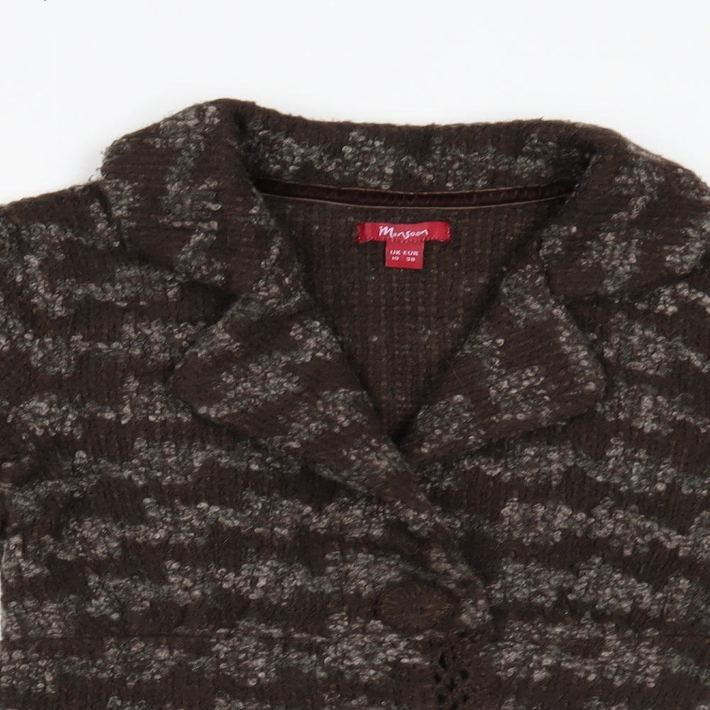 Monsoon Womens Brown   Cardigan Jumper Size 10