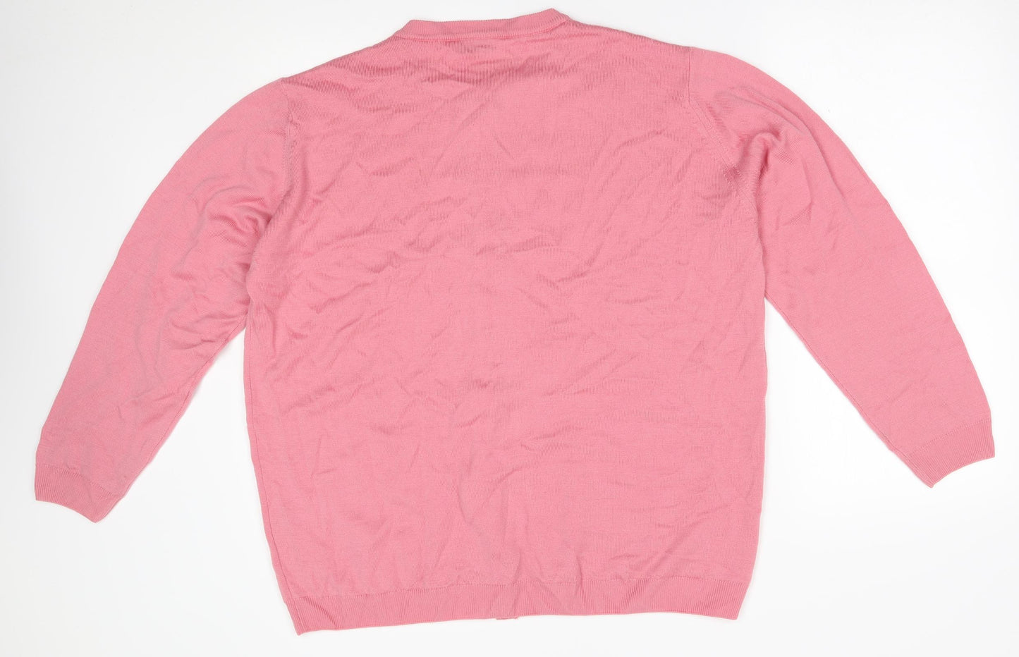Peter Hahn Womens Pink   Cardigan Jumper Size 22