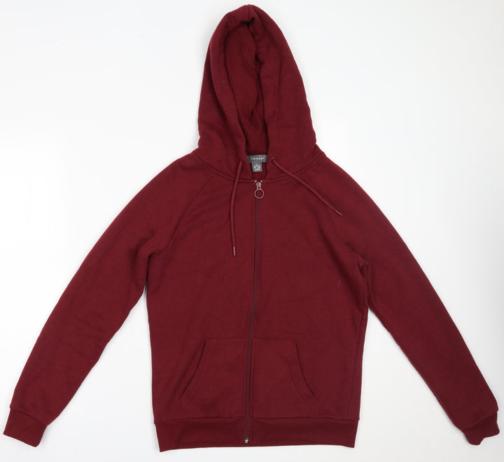 Primark Womens Red   Full Zip Hoodie Size XS