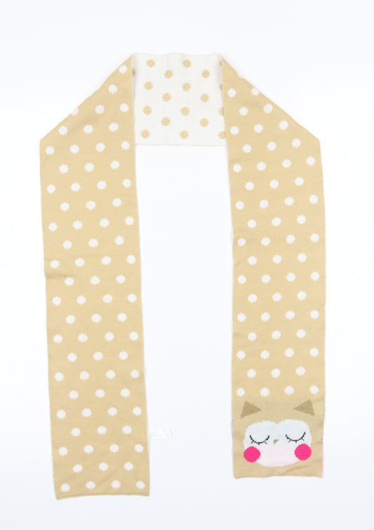 Superdrug Girls Beige Polka Dot  Scarf Scarves & Wraps One Size