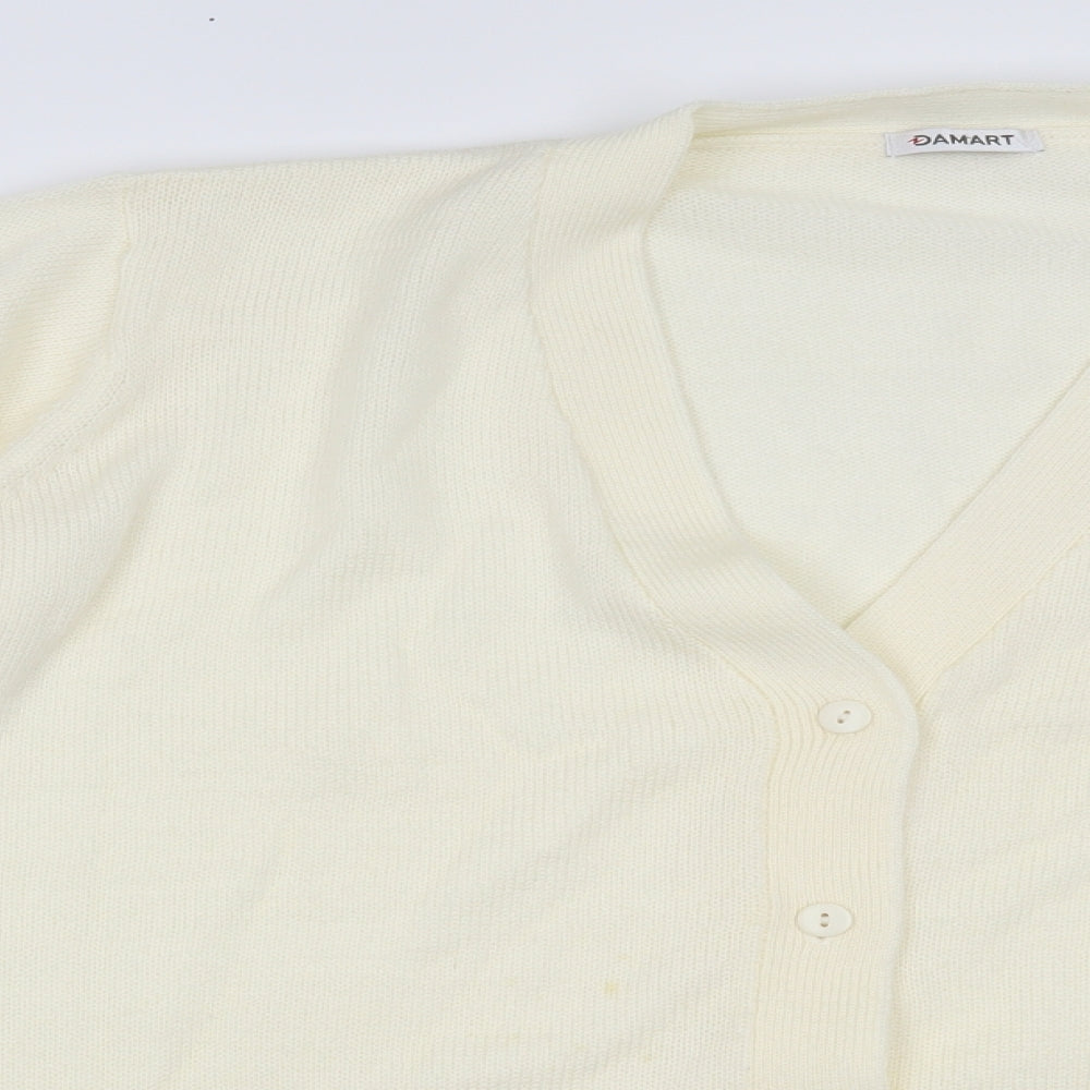 Damart Womens Ivory   Cardigan Jumper Size 22