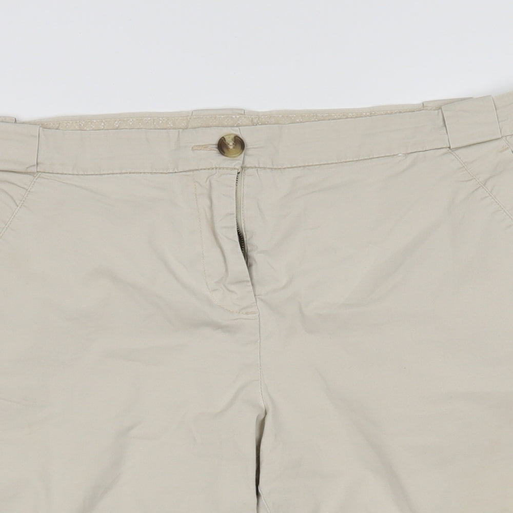 Debenhams Womens Beige   Bermuda Shorts Size 16