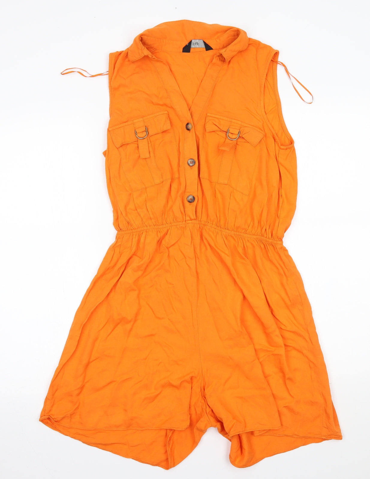 F&F Womens Orange   Romper One-Piece Size 10