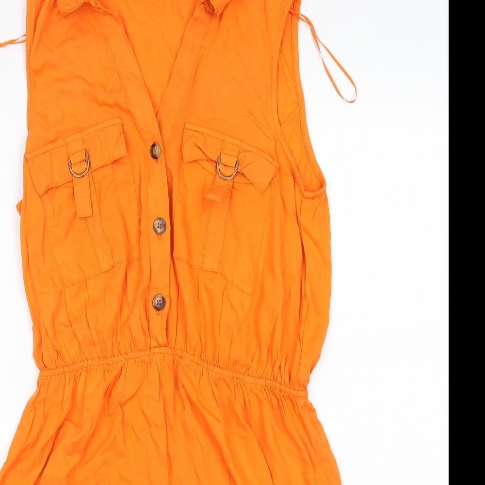 F&F Womens Orange   Romper One-Piece Size 10