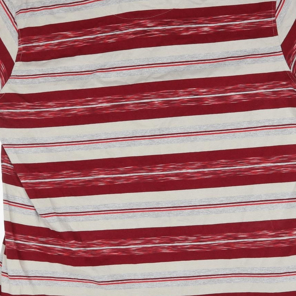 Forrest Mens Red Striped   Polo Size XL