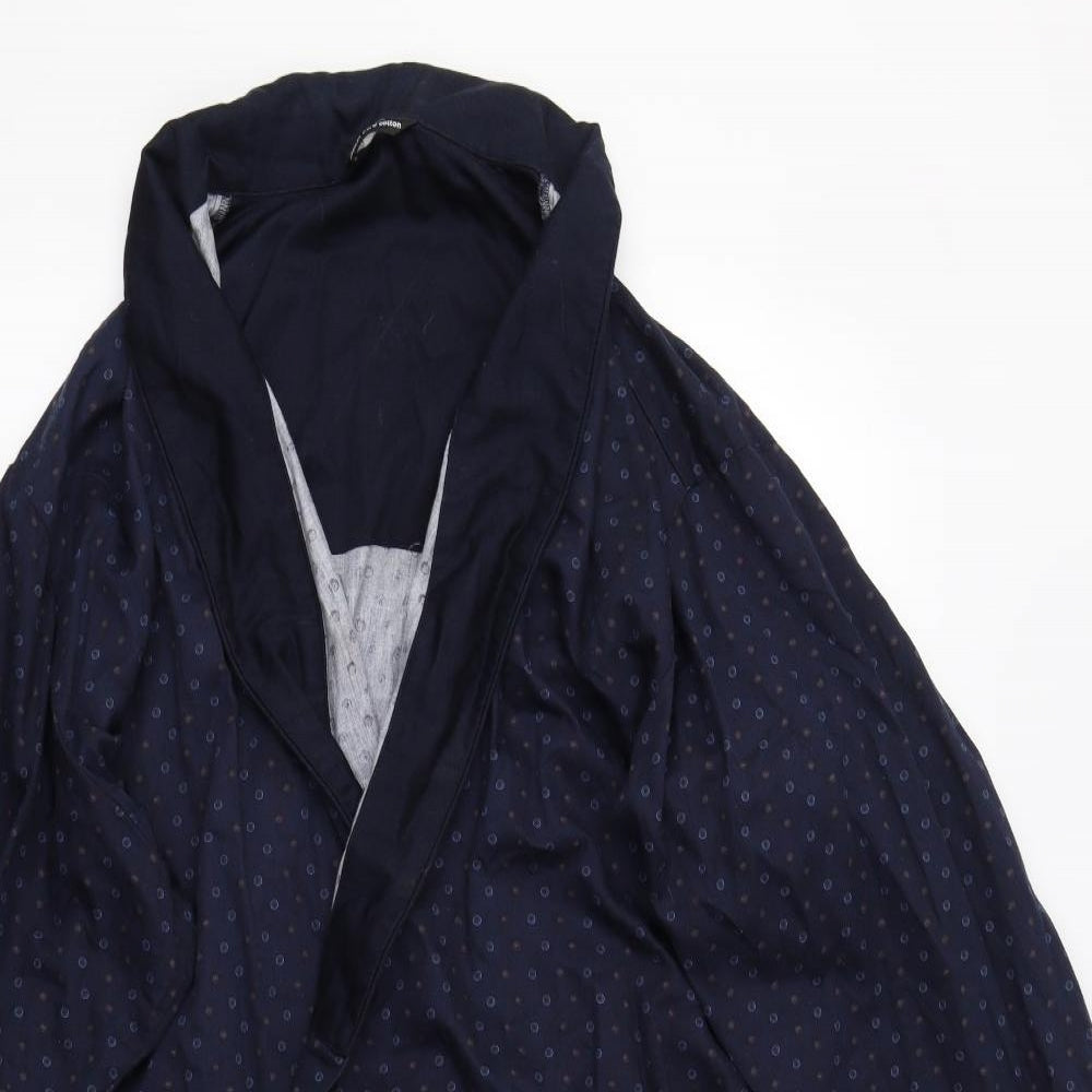 M&S Mens Blue Geometric   Gown Size XL