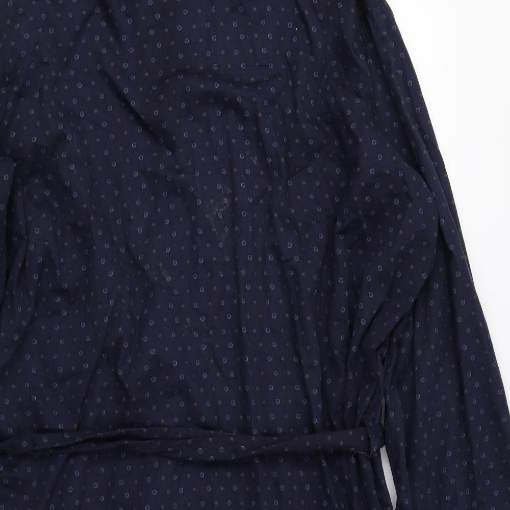 M&S Mens Blue Geometric   Gown Size XL