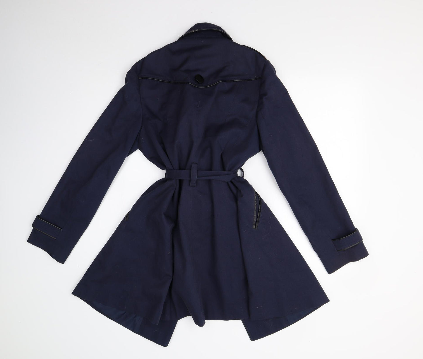 New Look Womens Blue   Trench Coat Coat Size 12