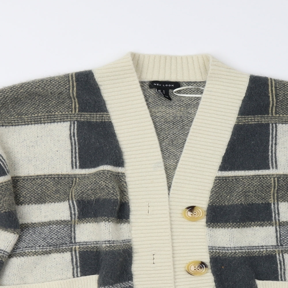 New Look Womens Multicoloured  Knit Cardigan Jumper Size L
