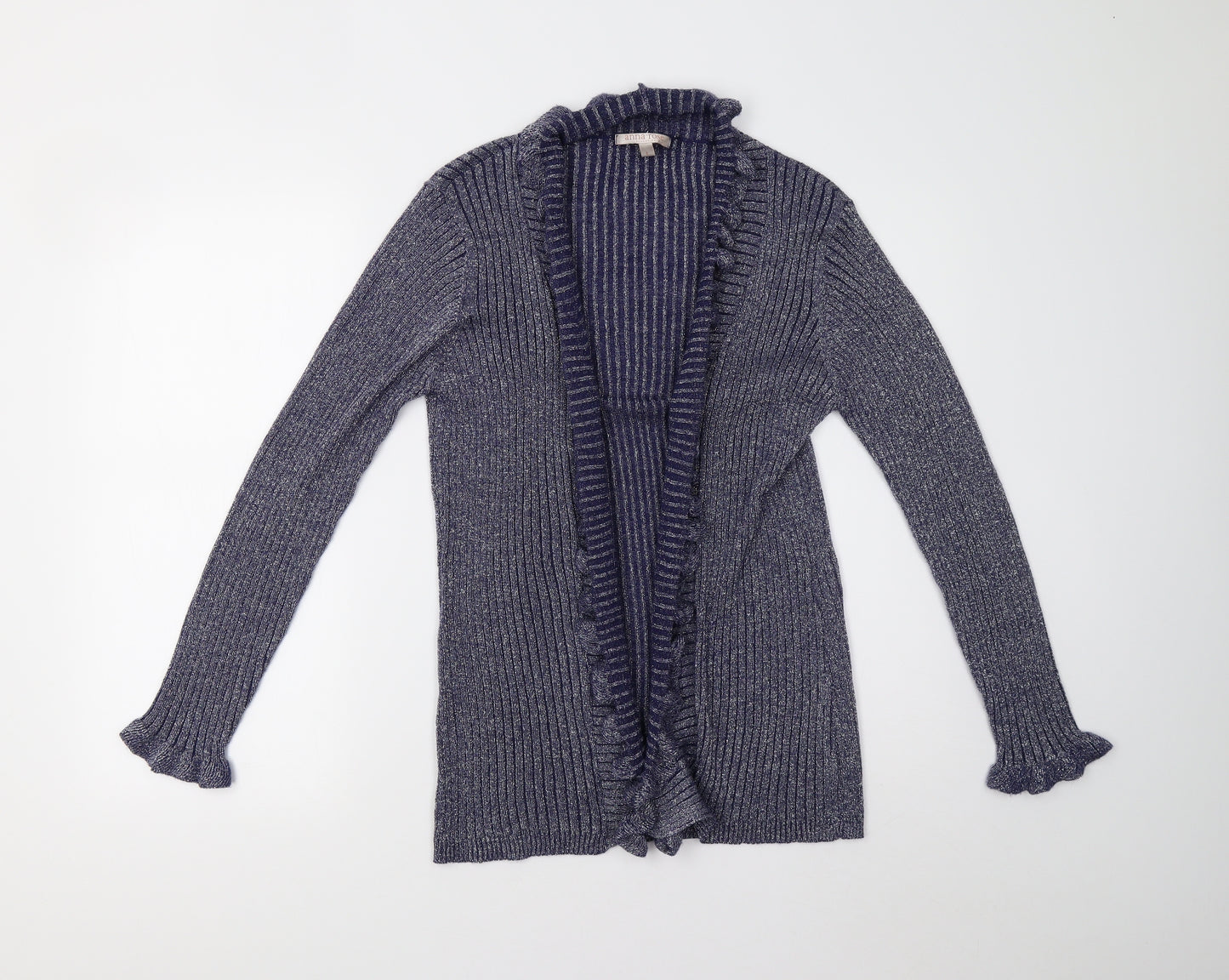 Anna Rose Womens Blue  Knit Cardigan Jumper Size L