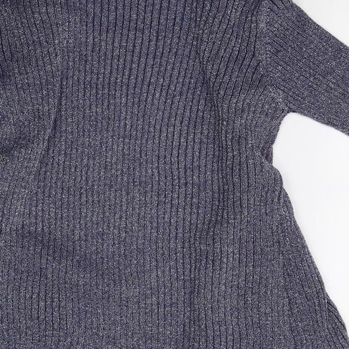 Anna Rose Womens Blue  Knit Cardigan Jumper Size L