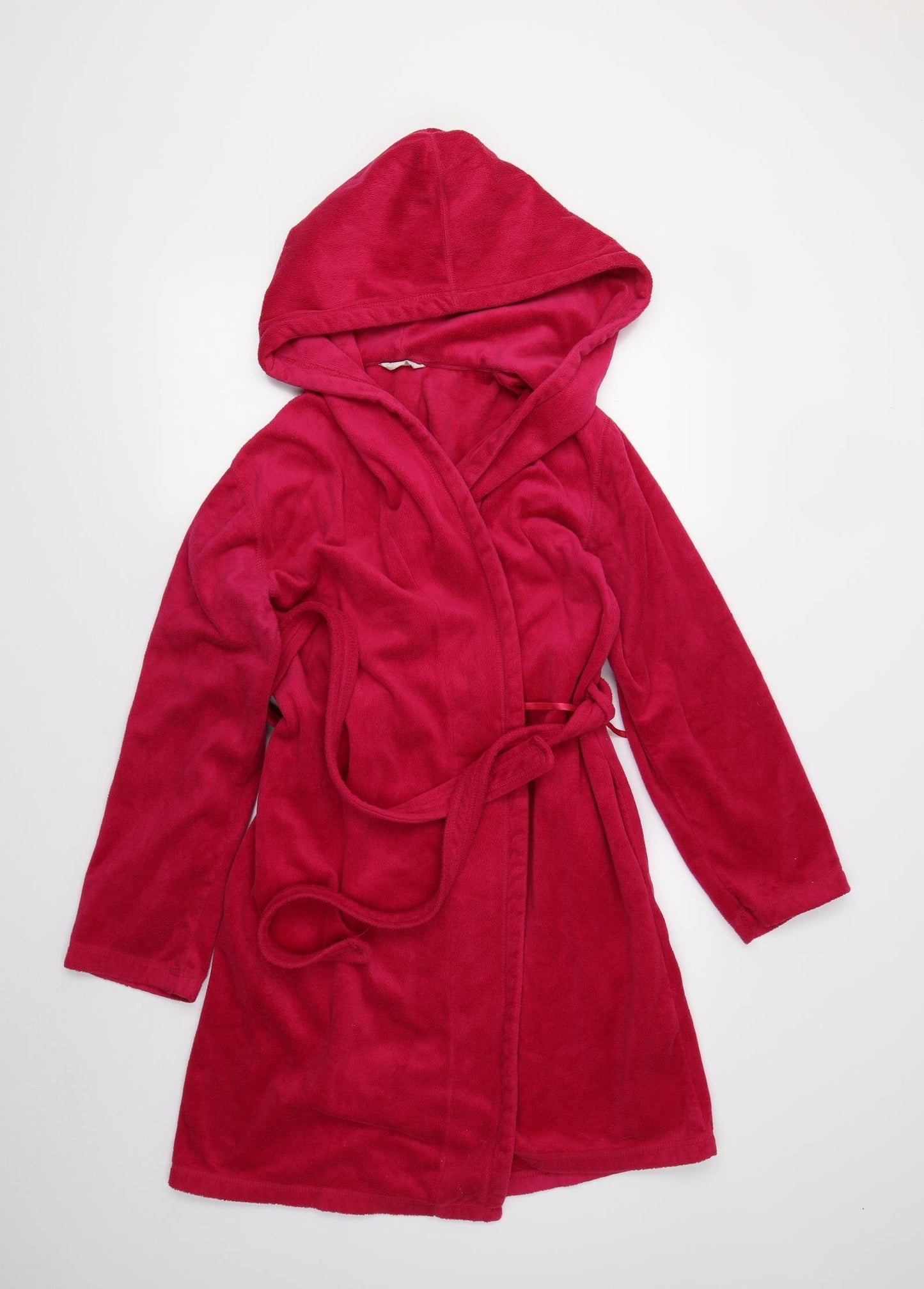 Matalan Womens Pink Solid Fleece  Gown Size 12
