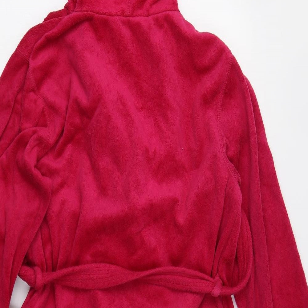 Matalan Womens Pink Solid Fleece  Gown Size 12