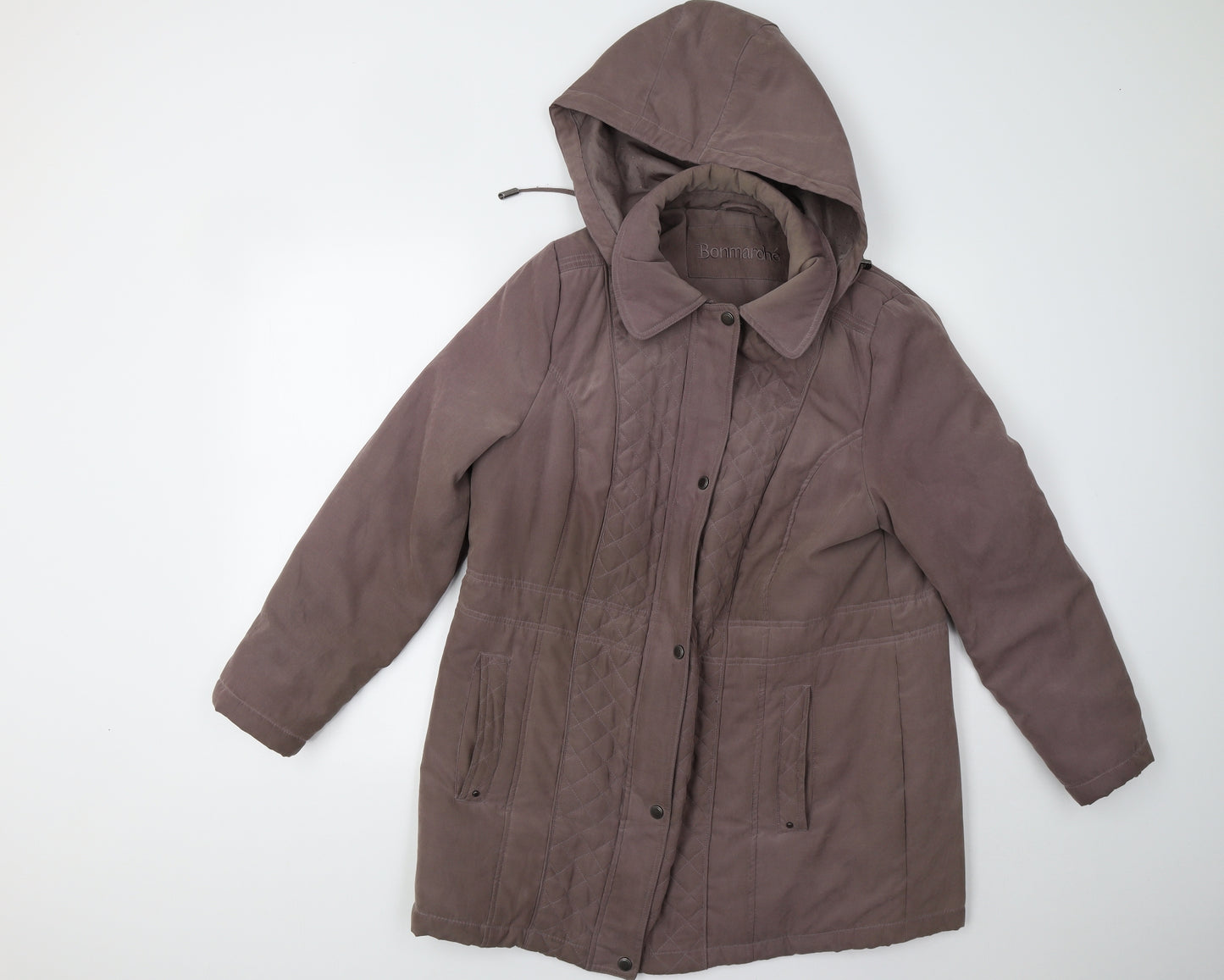 Bonmarché Womens Brown   Overcoat Coat Size 16