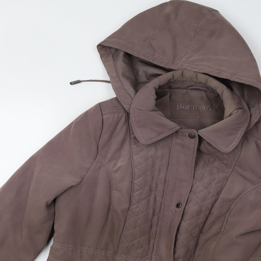 Bonmarché Womens Brown   Overcoat Coat Size 16