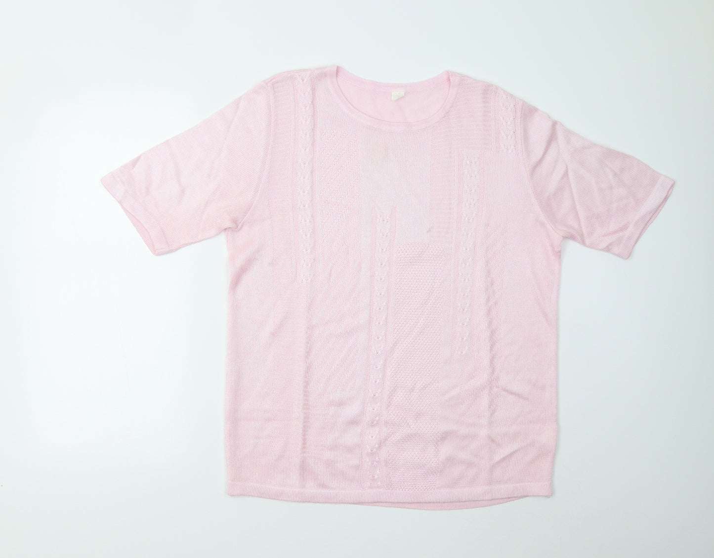Preworn Womens Pink  Knit Pullover Jumper Size 12