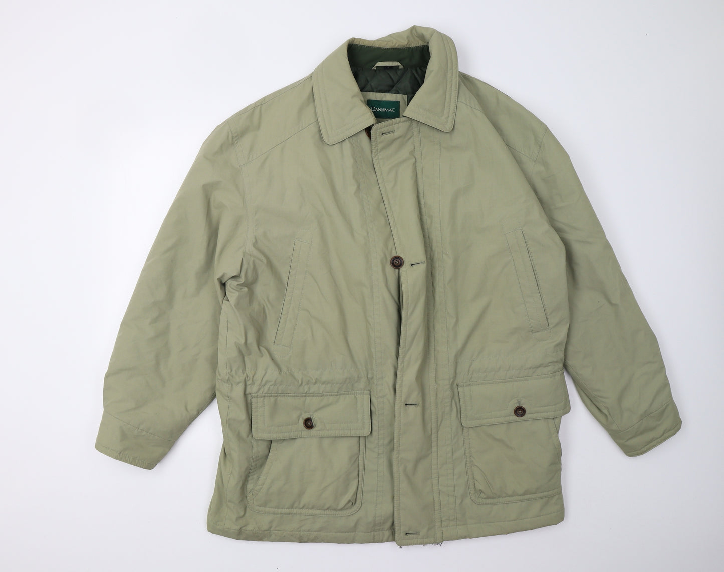 Dannimac Mens Green   Overcoat Coat Size L