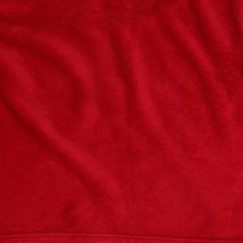 Primark Womens Red Solid Fleece Top Pyjama Top Size 14  - Reindeer