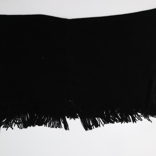 Preworn Womens Black  Knit Cape Jumper One Size