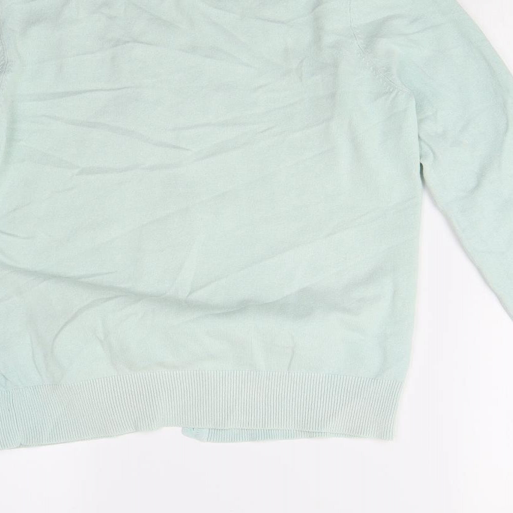 New Look Womens Green  Knit Cardigan Jumper Size 12