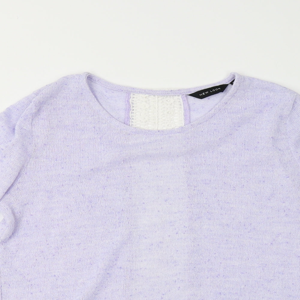 New Look Womens Purple   Pullover Jumper Size 10