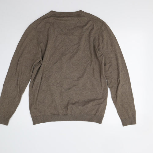 NEXT Mens Brown  Knit Pullover Jumper Size M