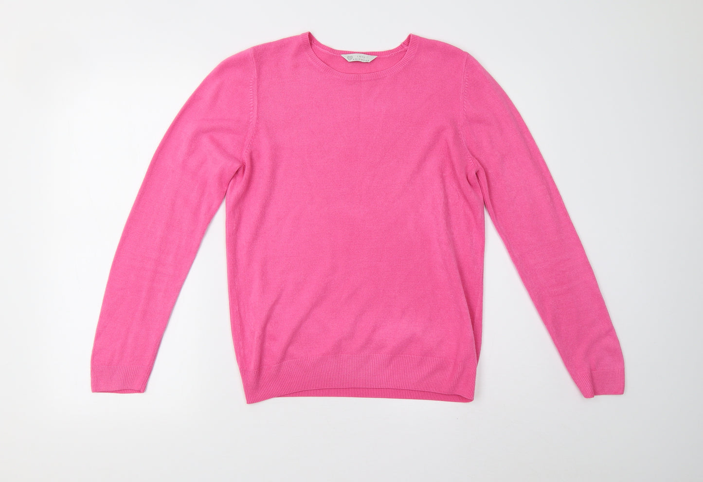 BHS Womens Pink  Knit Pullover Jumper Size 10