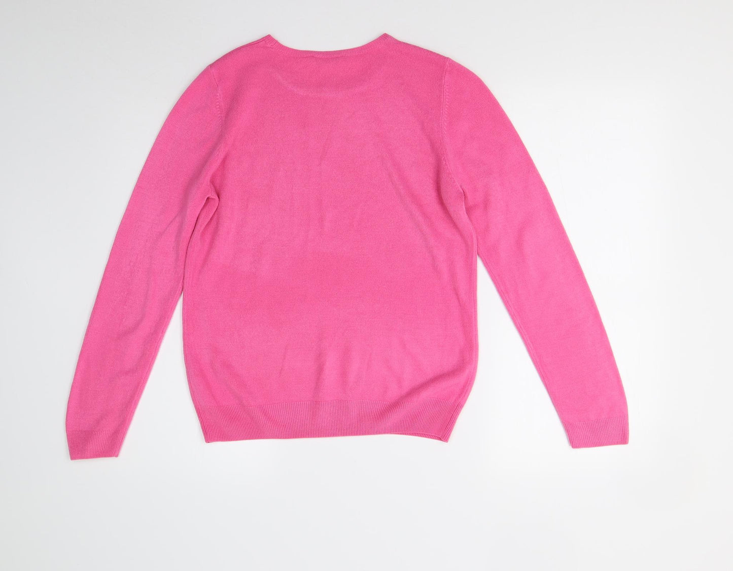 BHS Womens Pink  Knit Pullover Jumper Size 10