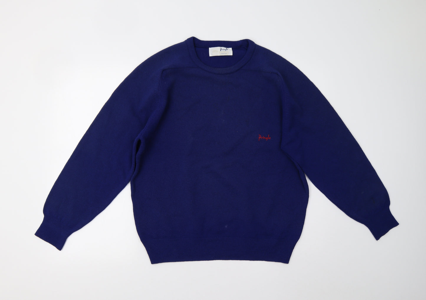 Pringle Mens Blue  Knit Pullover Jumper Size L