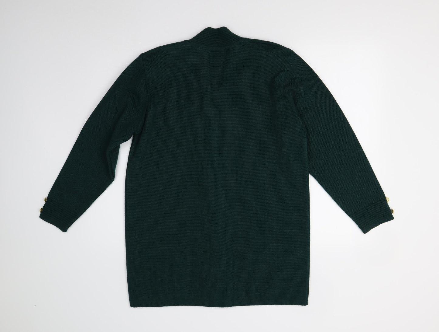 Grazia Womens Green  Knit Cardigan Jumper Size 12