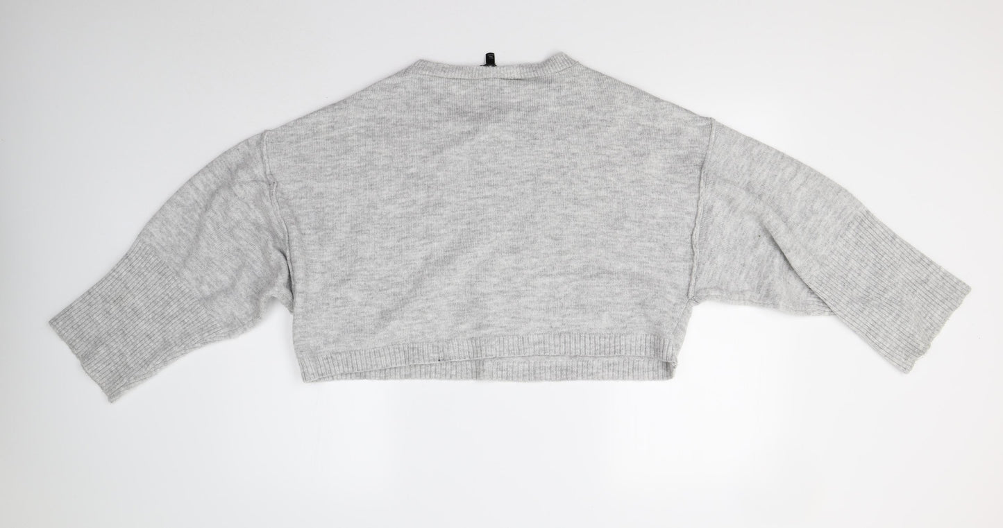 Topshop Womens Grey   Pullover Jumper Size 8