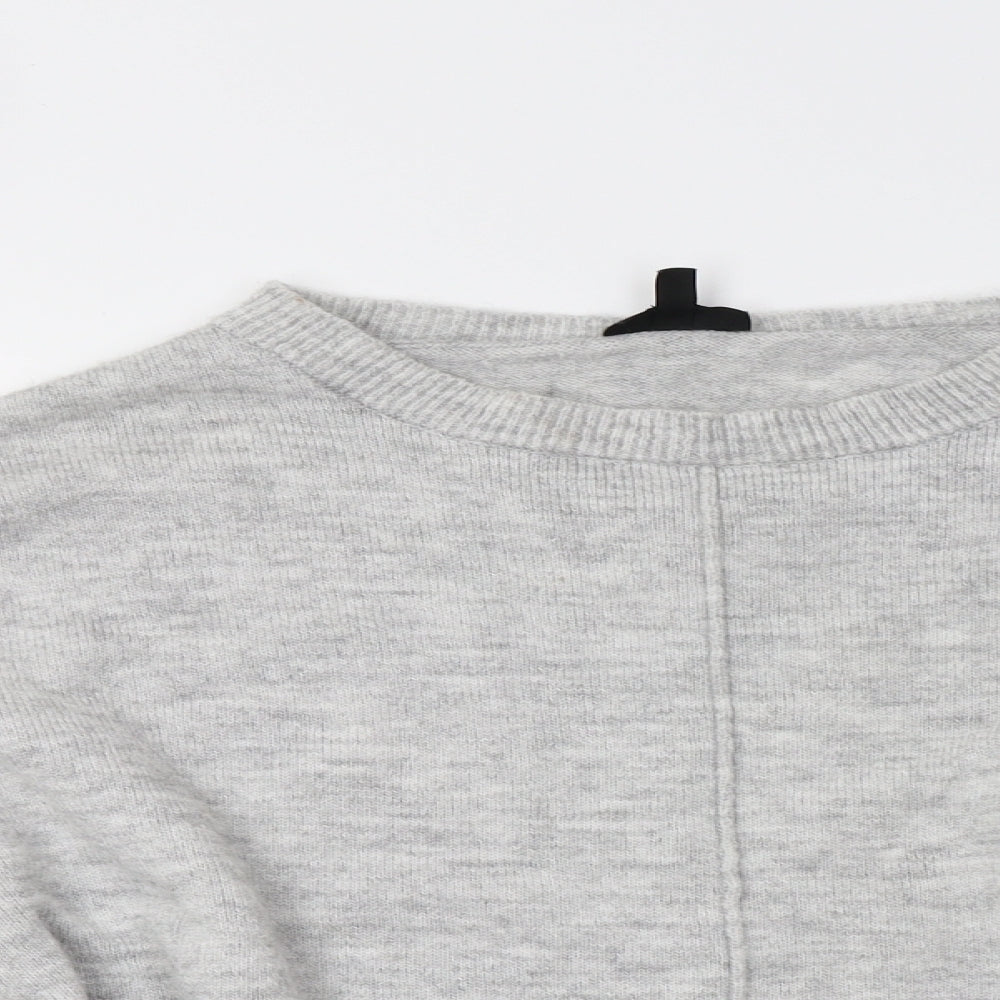 Topshop Womens Grey   Pullover Jumper Size 8