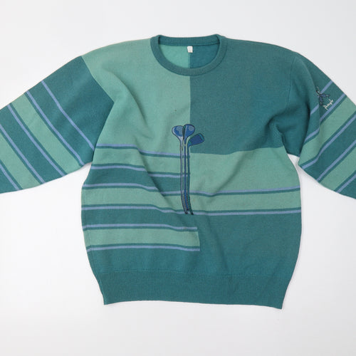 Pringle Mens Green  Knit Pullover Jumper Size S  - Golf