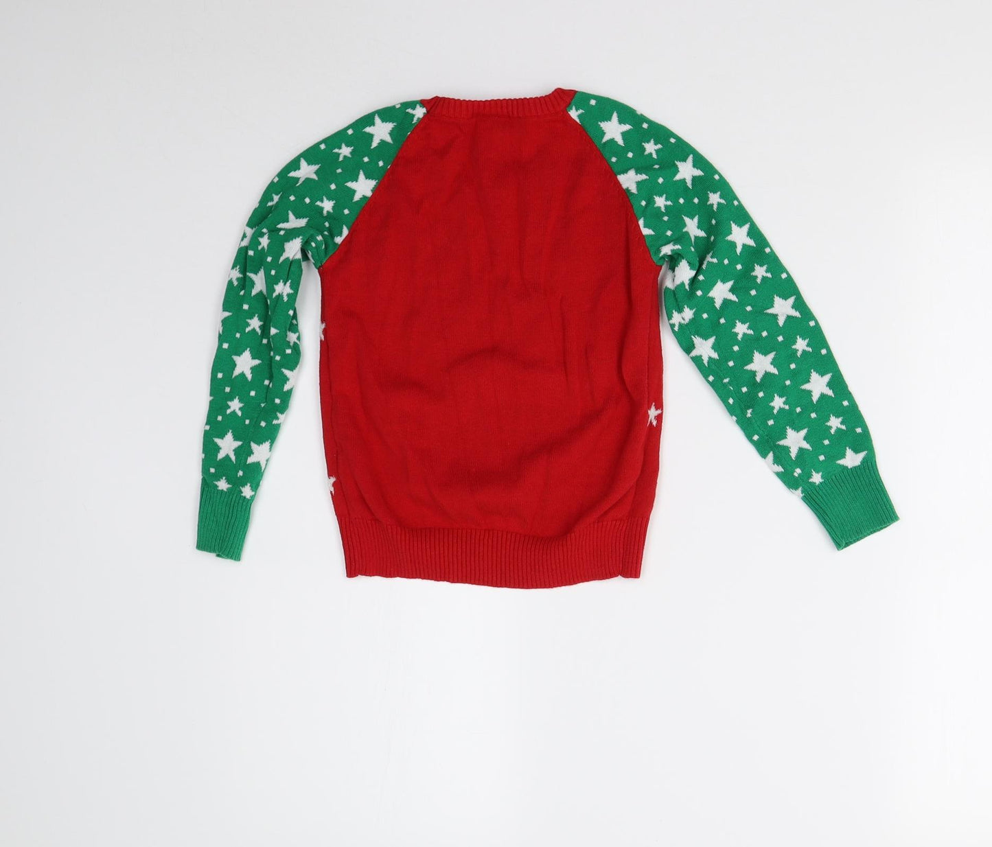 Well Worn Girls Red  Knit Pullover Jumper Size 4-5 Years  - Unicorn