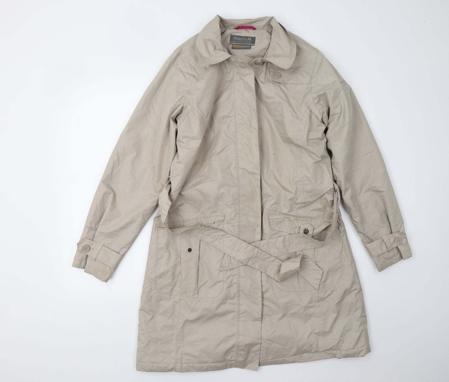 Regatta Womens Beige   Trench Coat Coat Size 14